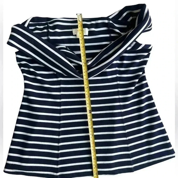 Maeve by Anthropologie Structured Off-The-Shoulder Top Size Medium - Picture 7 of 8